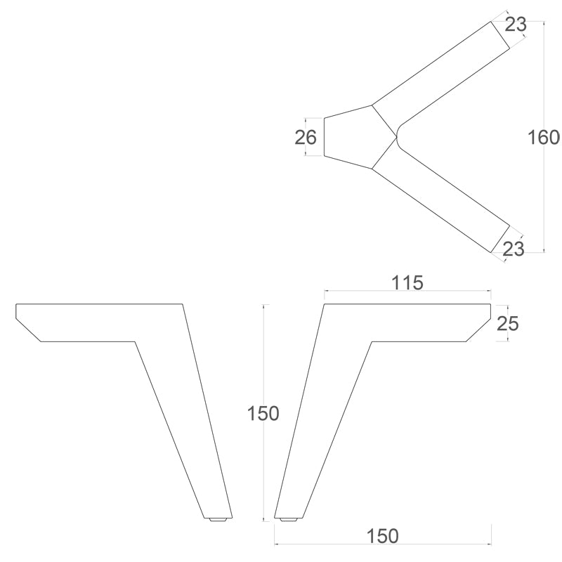 Finnmark Metal Furniture Legs