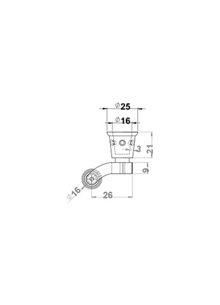 0.62" (16mm) - Including Screws