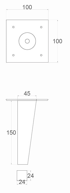 Odin Tapered Furniture Legs