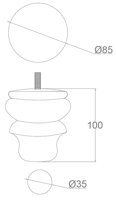 Sierra Wooden Furniture Legs 