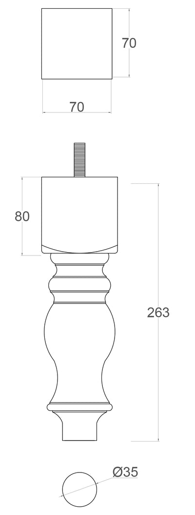 Wendoline Large Furniture Legs